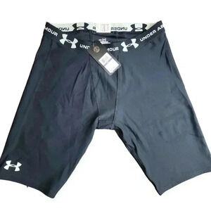 Under Armour Heatgear workout gym shorts long. BLACK XL or XXL NWT
